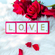 Load image into Gallery viewer, Love Scrabble Pieces Bar Duo