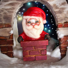 Load image into Gallery viewer, 3D Santa in Chimney