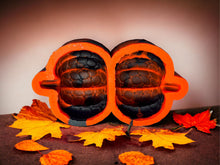 Load image into Gallery viewer, 3D Quilted Pumpkin (Flat Back) Duo