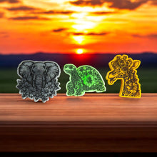 Load image into Gallery viewer, Elephant, Tortoise & Giraffe Trio