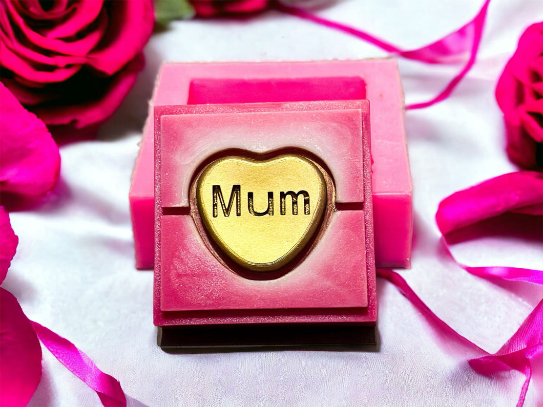 3D Mum Heart Mini Snap