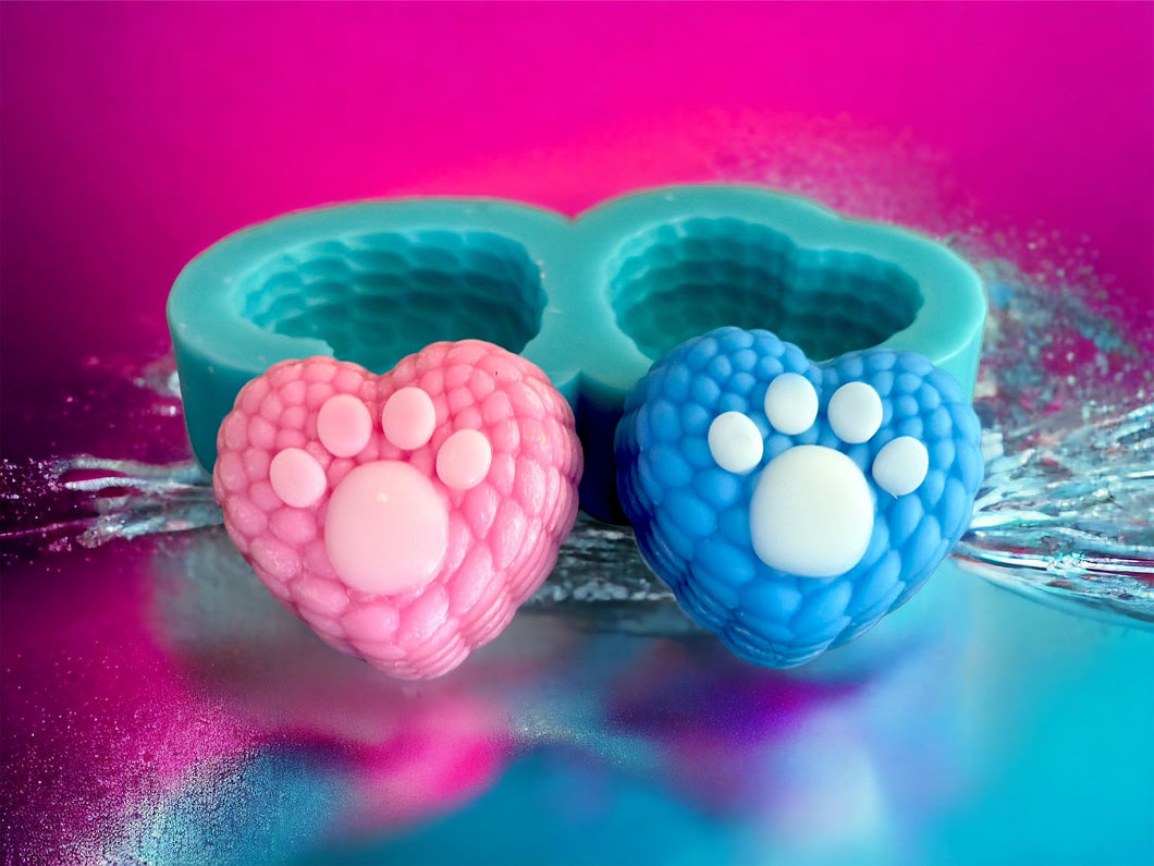 3D Heart Paws Duo