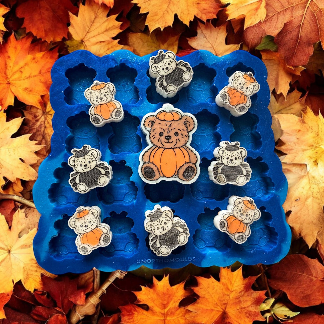 Pumpkin Bear & Spider Jellycat CHUNKIES & Matching Mini