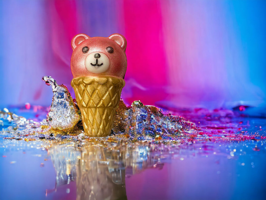 3D Teddy Bear Ice Cream Duo