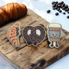 Load image into Gallery viewer, Jellycat Croissant, Pretzel &amp; Coffee Trio
