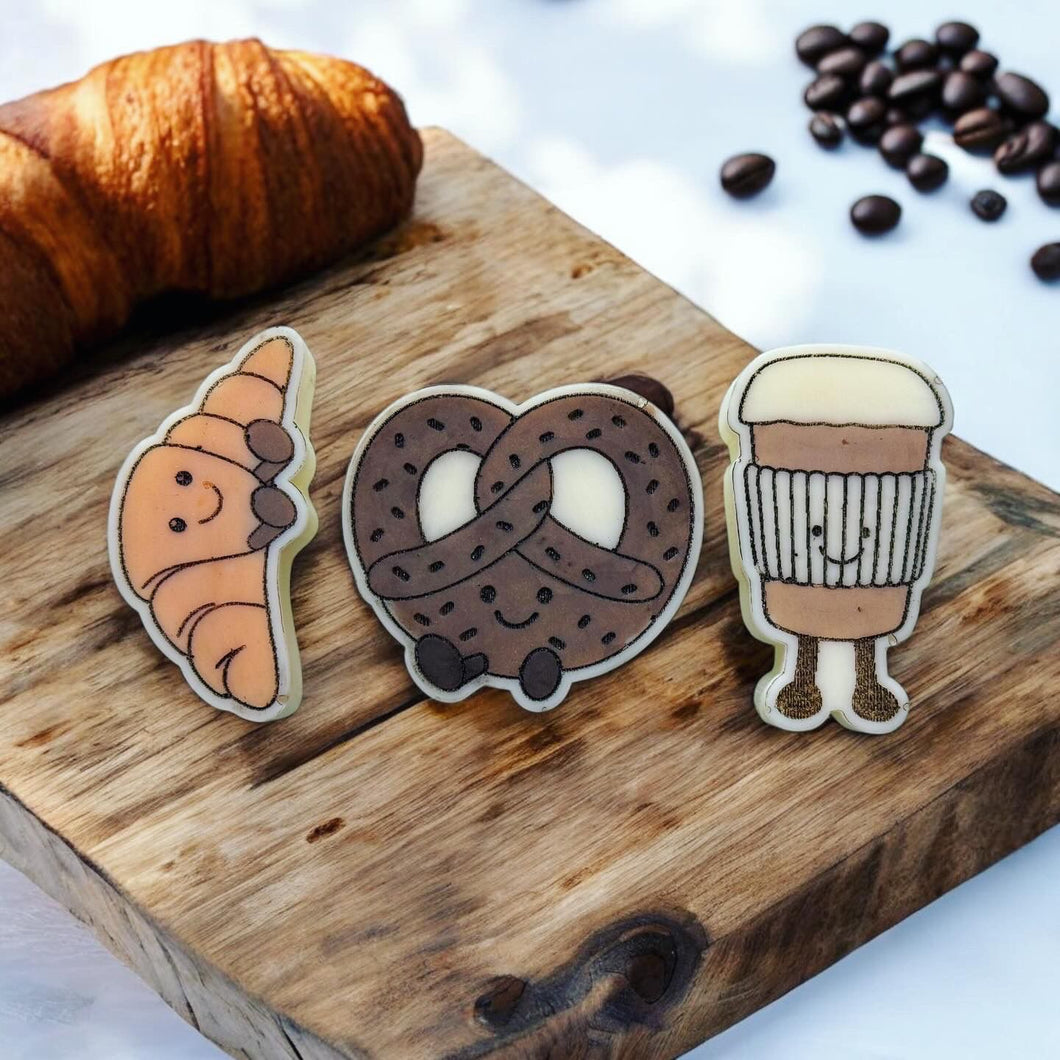Jellycat Croissant, Pretzel & Coffee Trio