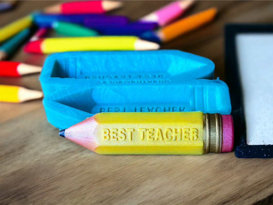 3D Best Teacher Pencil Duo